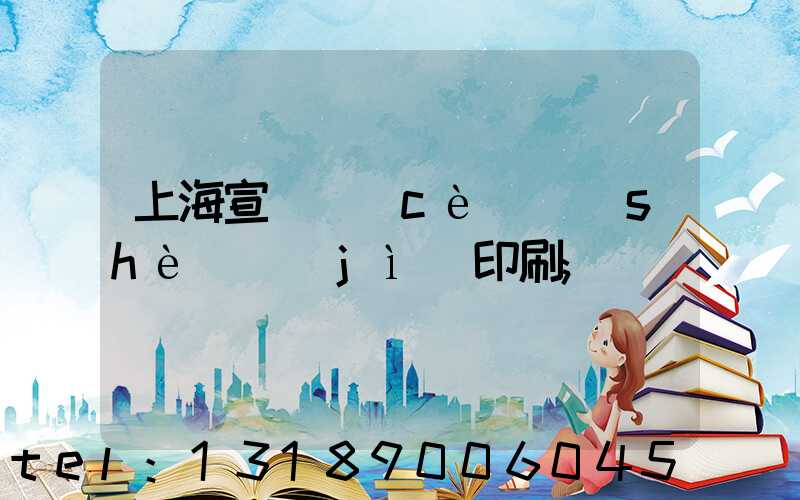 上海宣傳冊(cè)設(shè)計(jì)印刷