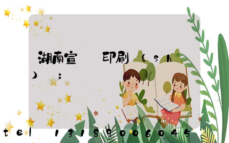 湖南宣傳冊印刷設(shè)計