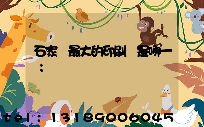 石家莊最大的印刷廠是哪一個