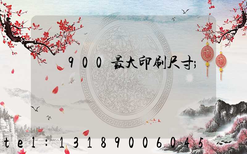 羅蘭900最大印刷尺寸